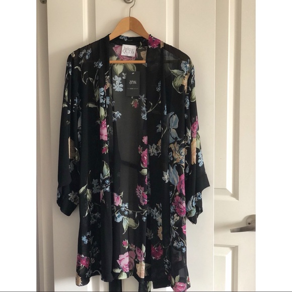 Helena Quinn Sheer Dark Flora Robe - Picture 3 of 3